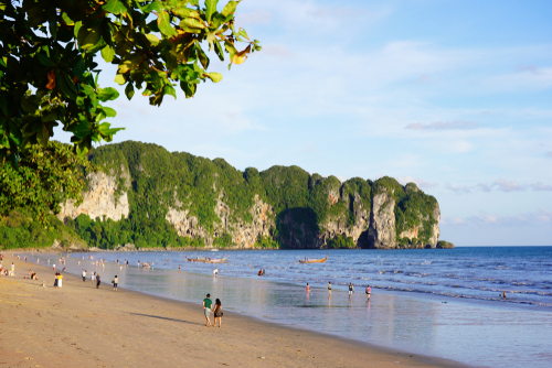 Ao Nang Beach at Ao Nang, Krabi Proviince, Thailand, Travel with Joy