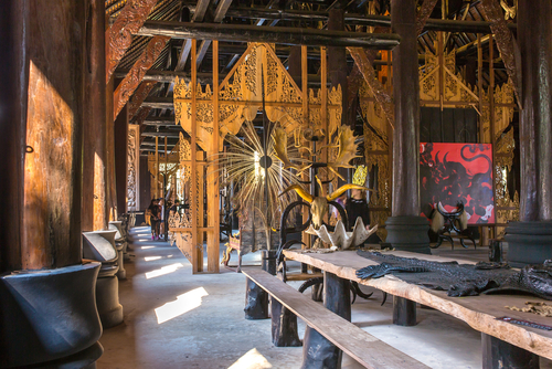 Baan-Dam-Museum, the-Black-House-Museum-in Chiang Rai, Thailand, travel with joy