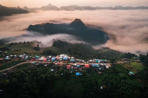 Ban-Jabo-Mae-Hong-Son-Region in northwestern Thailand, travel with joy