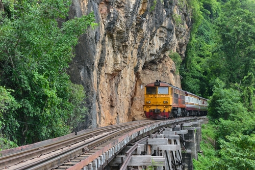 Death Railway in Kanchanaburi Province, Thailand