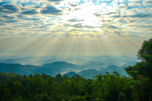 Doi-Bo-Viewpoint near Chiang Rai, Thailand, travel with joy