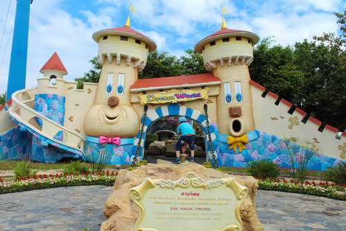 Entrance to the Magic Sword at Dream World Park, Bangkok, Thailand