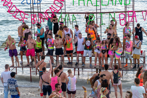 Haad Rin Beach, Full Moon Party, Koh Phangan, Gulf of Thailand, Thailand, Travel with Joy