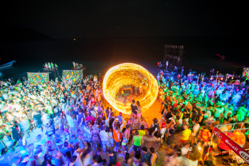 Haad Rin Beach, Full Moon Party, Koh Phangan, Gulf of Thailand, Thailand, Travel with Joy