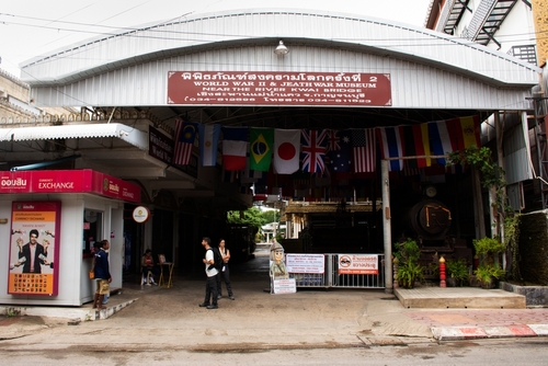 Jeath-War-Museum in Kanchanaburi, west of Bangkok, Thailand