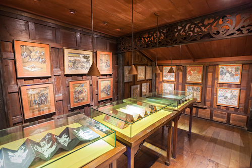 The Jim Thompson House interior. It is a museum in Bangkok, Thailand.