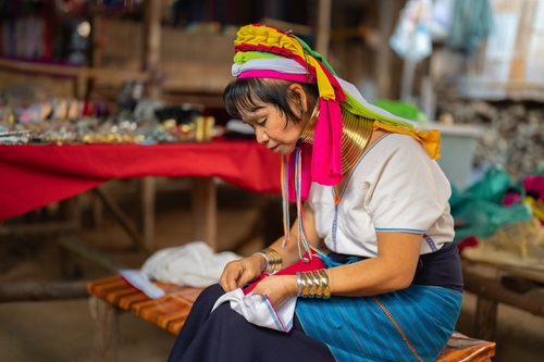 Karen Village women in Northern Thailand, Travel with Joy