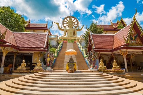 The Big Buddha Statue in Koh Samui, the Gulf of Thailand, Thailand, travel with joy