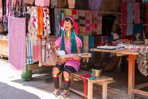 Mae-Hong-Song west of Chiang Mai on Myanmar border, Thailand, travel with joy
