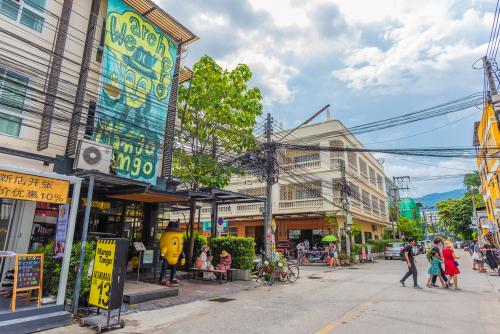 Nimmanhaemin Road Market View, Chiang Mai | Travel with Joy
