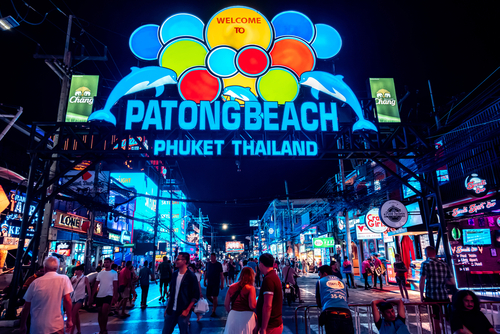 Bangla Road is in Patong Beach, It's most popular destination in Phuket, Thailand