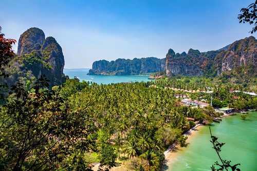 Railay-West-Beach at Railay Peninsula, Krabi Province, Thailand, Travel with Joy
