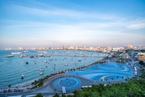The most beautiful Viewpoint Pattaya Beach in Pattaya city Chonburi, Thailand
