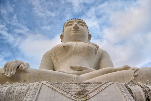 Phra That Mae Yen Big Buddha in Pai west of Chiang Rai, Thailand, Travel with Joy