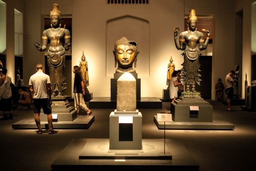 The largest collection of Thai art and artifacts in the National Museum in Bangkok, Thailand