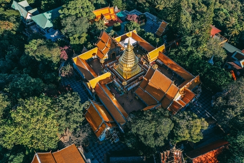 Wat-Phra-That-Doi-Suthep-and-National-Park near Chiang Mai, Thailand, travel with joy