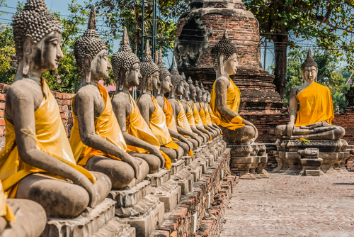 Wat-Yai-Chai-Mongkhon in Ayutthaya north of Bangkok, Thailand