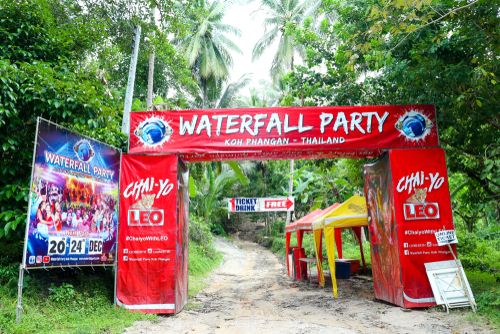 Waterfall Party in the Forest, Koh Phangan, Gulf of Thailand, Thailand, Travel with Joy