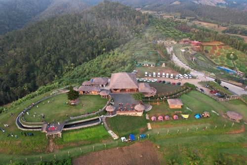 Yun-Lai-Viewpoint in Pai, west of Chiang Rai, Thailand
