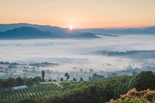 Yun-Lai-Viewpoint in Pai, west of Chiang Rai, Thailand