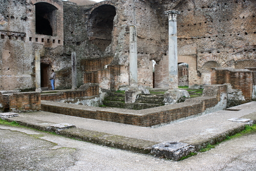 Interior view of Hadrian's Villa (Villa Adriana) in Tivoli, near Rome, Lazio, Italy