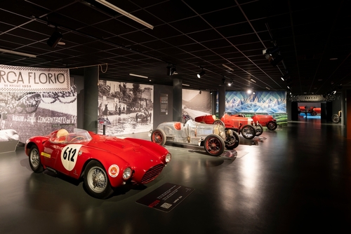 Sport cars in Museo Nazionale dell'Automobile (National Automobile Museum) in Turin, Piedmont, Italy