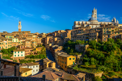 Panorama of Siena, Tuscany, Italy