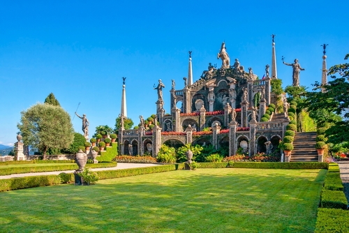 Isola Bella is one of the Borromean Islands of Lago Maggiore, Lombardy, North Italy