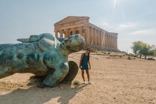 Agrigento, Sicily, Italy. Famous Valle dei Templi, UNESCO World Heritage Site