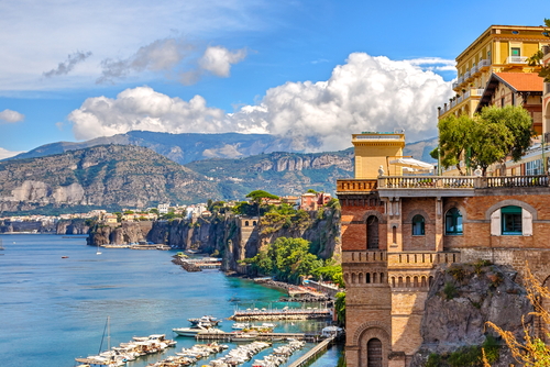 Cliffy Coast of Sorrento, Campania, Italy