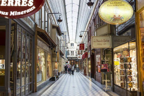 The passage Jouffroy was built in 1836, it has been one of the most visited covered arcades situated on the Grands Boulevards in Paris, France
