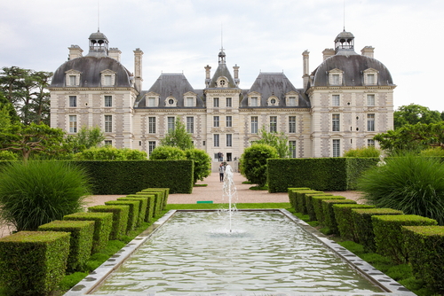 Chateau de Cheverny, a famous castle of the Loire valley in the departement Loir-et-Cher in France