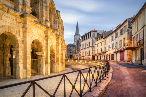 Arles Amphitheatre and Old Town, Provence, France