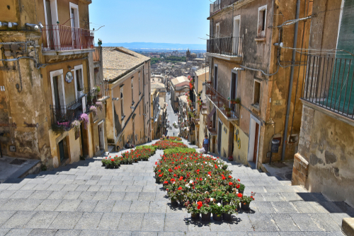 Caltagirone, art city of the island of Sicily, Italy