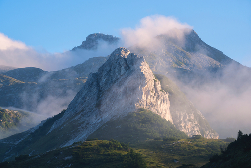 Mountain landscape in Adamello park, Brescia province, lombardy, Italy