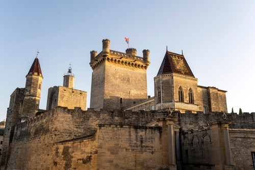 The Ducal Castle in the town of Uzes, Provence, France