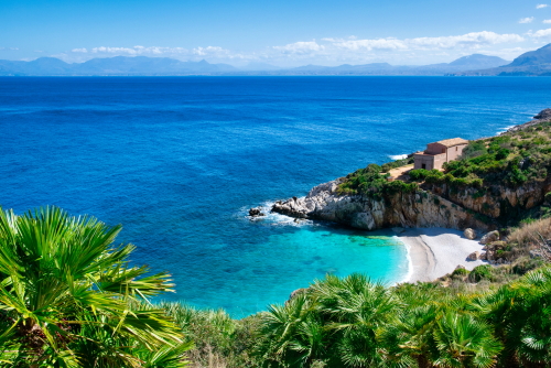 Zingaro Nature Reserve (The Nature Reserve of the Zingaro, Riserva naturale dello zingaro) sea summer best view, San Vito Lo Capo, Gulf of Castellammare, Province of Trapani, Sicily, Italy