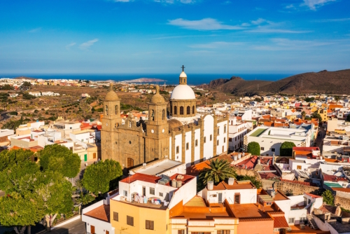 Historic centre of Aguimes town in Gran Canaria Island, Canary Islands, Spain