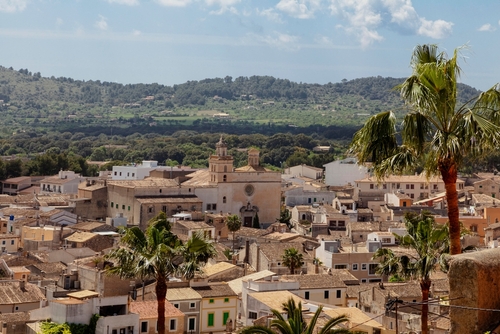 View of the town of Arta, Mallorca Island, Balearic Islands, Spain