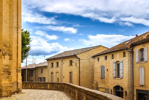 View of Uzes, a Hidden Gem of French Architecture and History, Provence, France