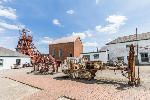 Heritage site Blaenavon Colliery Big Pit National Museum in Blaenavon, Wales, UK