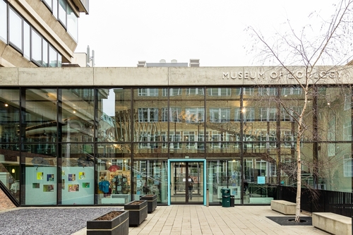 Exterior view of the Museum of zoology, David Attenborough Building in Cambridge, England, UK