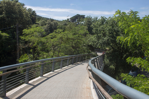 Vallvidrera locality in the natural park of Collserola in Barcelona, Catalonia, Spain