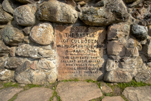Culloden Moor was the site of the Battle of Culloden in 1746 near Inverness, Scotland, UK