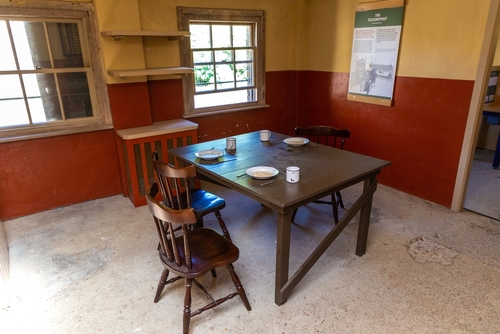 Interior of fire command post and Port war signal station in Dover Castle in Dover, Kent, England, United Kingdom