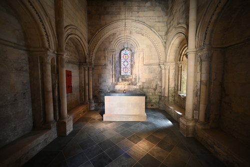 A prayer room inside Dover Castle in Dover, Kent, England, UK