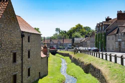 Pretty english village of Helmsley in Ryedale, North Yorkshire, England, UK