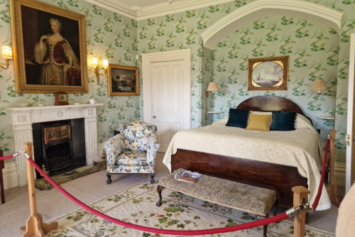 Interior view of Highclere Castle, home to the Earl of Carnarvon and setting of the popular tv series Downton Abbey in England, UK