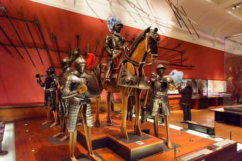Armoury in the Kelvingrove Art Gallery and Museum, Argyle Street, Glasgow, Scotland, United Kingdom