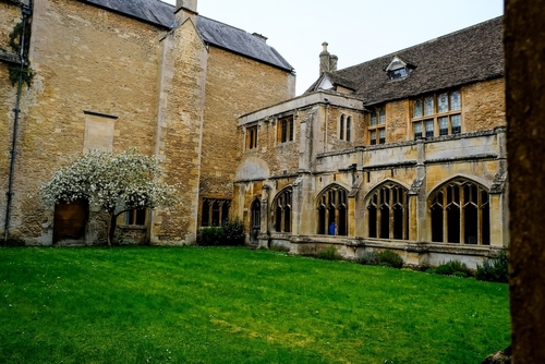 Country house with monastic roots, once home to William Henry Fox Talbot, inventor of the photographic negative, Lacock village, the Cotswolds, Gloucestershire, England, UK
